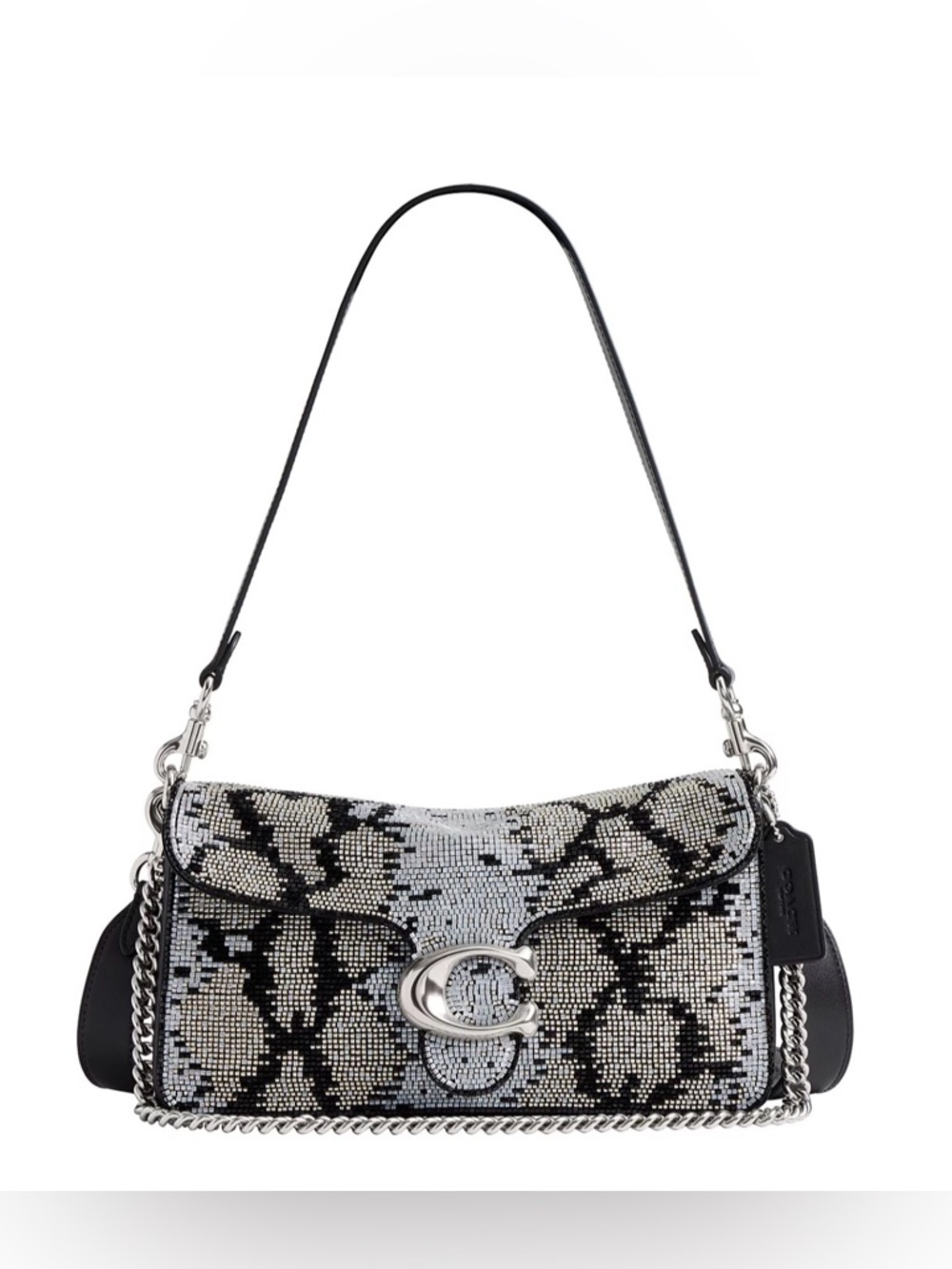 COACH
Tabby Medium Beaded Snake Shoulder Bag 26